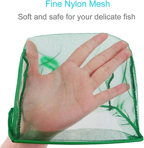 Quaziret Skimmer 3/4/5/6/8/10inch Fine Mesh Fish Net for Fish Tank - Aquarium Net Scoop, Aquarium Net with Plastic