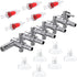Pawfly 5-Way Aquarium Air Flow Control Lever Valve Manifold - Multi-Port Distributor Splitter with 5 Non-Return Check
