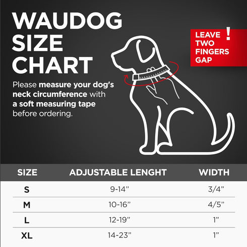 WAUDOG Nylon Dog Collar, Adjustable for Large, Small & Medium Dogs, Breakaway Puppy Collars