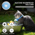 HONGTOP H Cat GPS Tracker, Waterproof Pet GPS Tracker for Cats, Cat Tracker Collar with Safety Elastic Buckle, Works