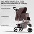 SFIHOME 10 lbs, 30 lbs, 2 3 Pet Stroller for Small Dogs Dog Stroller for Medium Dogs Cat Strollers for Cats, Wheels