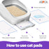 Lemon Scented Cat Pad Refills for Litter Box System, Size 16.9 x 11.4 Inch, Pack of 20