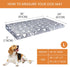 VANKEAN Reversible Dog Crate Mat, Stylish Bed with Waterproof Linings for Small to XX-Large Dogs - Grey