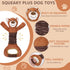 Squeaky Dog Toys for Large Dogs, Plush Tug of War Toy with Crinkle Paper, Interactive Pull Toy for All Dogs