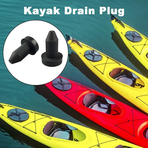 Kayak Scupper Plug Silicone Drain Plugs for Most Fishing Boats, 2 Pcs Bung for Sundolphin Kayaks