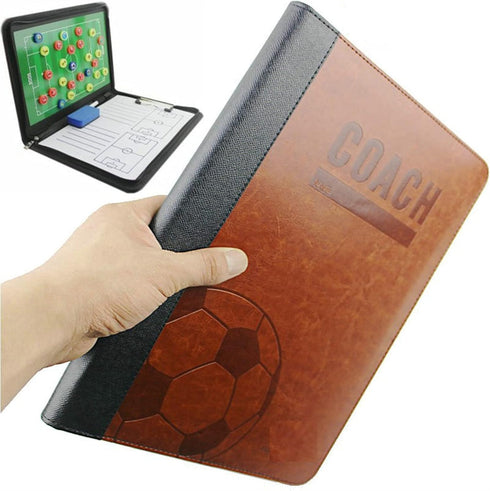 Pure Vie Magnetic Soccer Coaching Tactics Board, Portable Dry Erase Clipboard for Coaches with Markers and Eraser