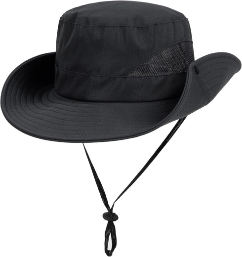 Kids Sun Hat with UV Protection, Beach Bucket for Boys & Girls, Wide Brim Safari Boonie Cap for Summer