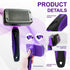 LILISAM Pet Self Cleaning Slicker Brush and Grooming Comb - Gently Removes Loose Hair, Tangles, and Dirt - Skin