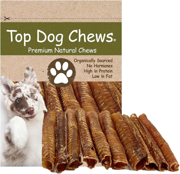 Top Dog Chews 12 Roasted Beef Trachea Dog Chews 7 Pack, American,