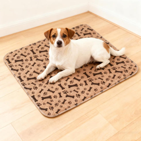 Nazada 4 1 Reusable Puppy Pee Pad, Washable Dog Pee Pad, Dog Training Mat with Toy Balls and Hair Comb, Anti-Slip