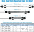 iKefe 15" White & Blue Submersible LED Aquarium Fish Tank Light with Timer, Dimmable for Saltwater Freshwater