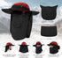 Tontron Removable Climbing Helmet Visor, Safety Helmet Sunshade with Removable Neck Flap and Face Cover (H03)