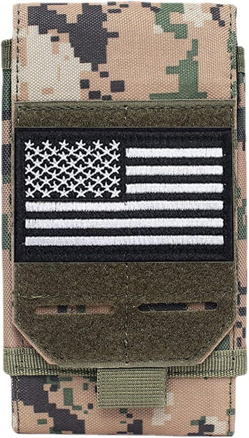 Upgrade 1000D Laser Cut Molle Phone Pouch, Heavy Duty Waterproof Tactical Cell Phone Holder for 4.7"-6.7" Phones