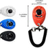 SunGrow Dog Clickers, 2.4x1.8 Inches, Colorful Training Tools for Puppy or Cat, 4 Pack with Black Wrist Bands
