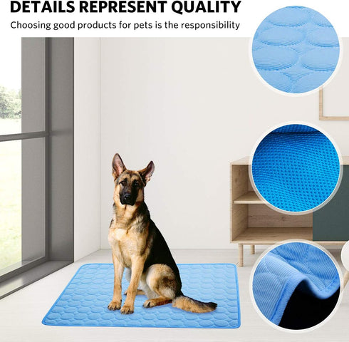 Dog Cooling Mat, Pet Cooling Pads for Dogs & Cats, Outdoor Blanket for Car Seats & Beds (22IN*28IN)