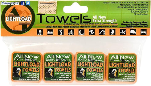 Lightload Travel Towels Compressed, Washable Disposable Non Microfiber Quick Dry Mini Pack