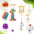 6 Soulchen Pieces Chicken Toys for Coop Chicken Wind Chime Enrichment Toys Kits Chick Mirror with Bells Swing Hanging