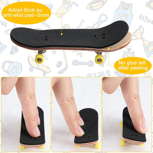 24 110 38 2 mm Pajean Pcs Black Fingerboard Foam Grip Tape x x Fingerboard Deck Grip Tape for Finger Skateboard Boards