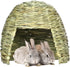Generic Eco Straw Hut Pet Grass Bed, Guinea Pig House | Organic Nesting