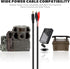 KSK 98-Inch Chew-Resistant Power Cord for Trail Cameras with Alligator Clips