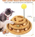 3-Level 9 DoogCat Cat Ball Track Toy with Puzzle Top, Tower with Removable Balls, Interactive Toy for Kitten Mental