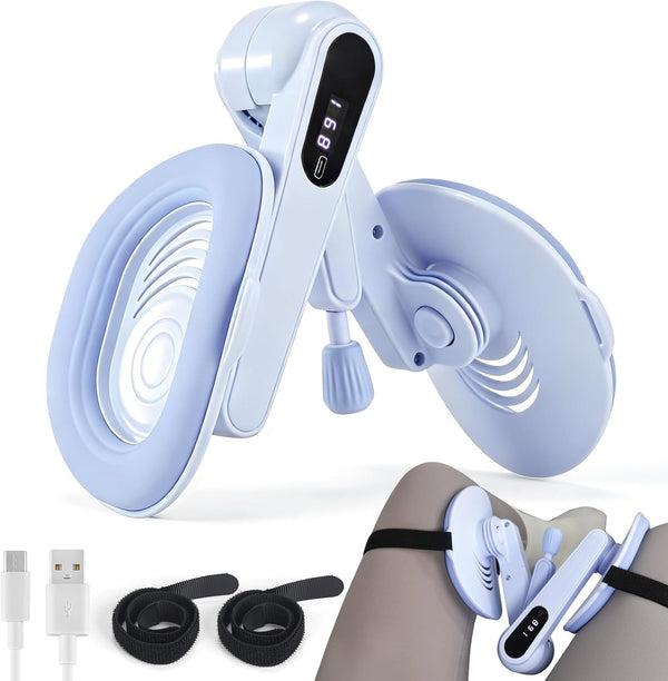 RUNEAP Thigh Trainer, Pelvic Floor Exercise Devices, Adjustable Resistance Inner Thigh Exerciser for