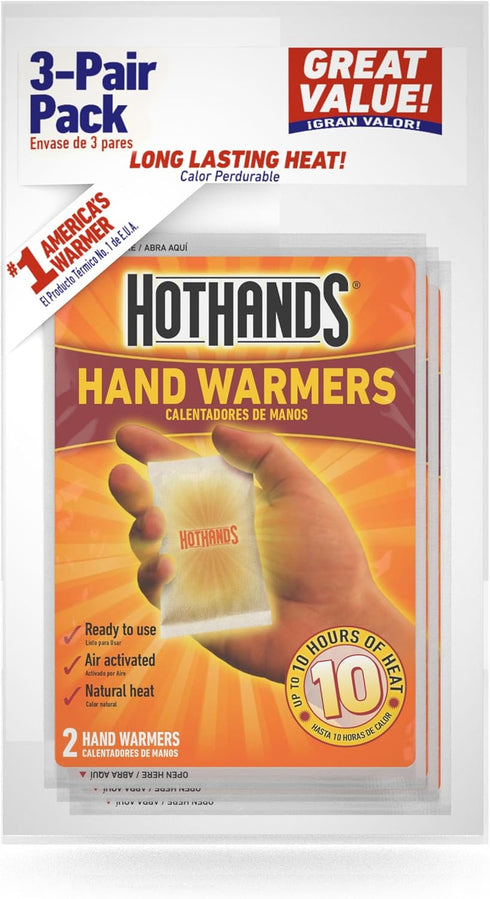 Hand Warmer, PK3, 2-1/4 in. x 3-1/2 in.
