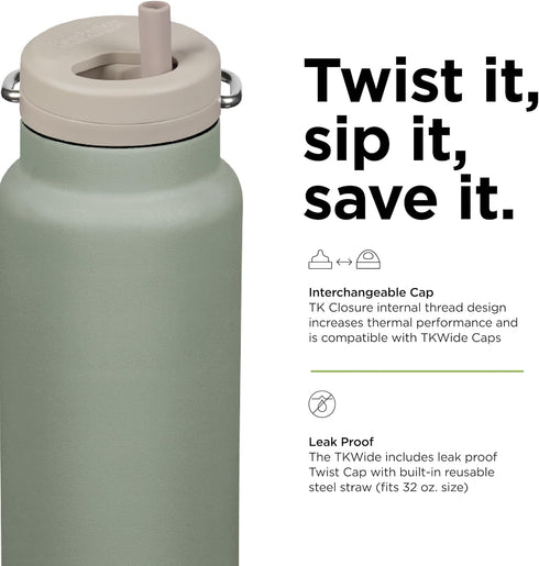 KLEAN KANTEEN 32oz Wide Twist Cap Bottle - 1 EA