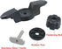 Line Cleat for Kayak Track Mount, Kayak Anchor Cleat for Rail Mount Kayak Fishing Accessories, Black, Pack of 2