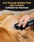 2-Speed oneisall Quiet Cat Clippers for Matted & Long Hair, Cordless Pet Shaver Grooming Kit for Cats, Small Dogs