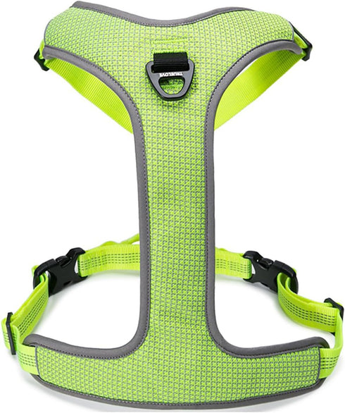 TRUE LOVE Dog Harness Outdoor Adventure II Reflective Vest with 2 Leash Attachments