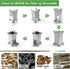 Portable Stainless Steel Backpacking Camping Rocket Stove for Outdoor Cooking, Hiking, Survival, Picnic BBQ