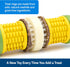 PetSafe Busy Buddy Cravin’ Corncob Dog Toy, BPA Free Rubber Treat Ring Chew Toy for Small to Large Dogs