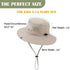 Zando Kids Sun Hat, Outdoor UPF 50+ Boys Fishing Bucket Hat for Hiking, Camping, and Beach