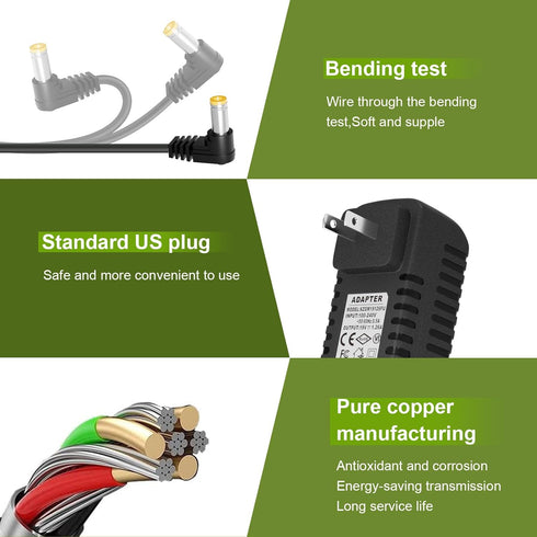 19V Power Supply Adapter for Pet Containment Fence Transmitter, Compatible with PetSafe Models