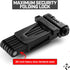 Revere USA Folding Bike Lock: 4-Digit Combo, Rust-Proof Hardened Steel, Heavy-Duty Theft Protection