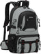 Nerlion 40L Lightweight Hiking Backpack, Waterproof Travel Daypack for Men Women, Outdoor Camping (Light Gray)