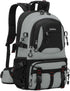 Nerlion 40L Lightweight Hiking Backpack, Waterproof Travel Daypack for Men Women, Outdoor Camping (Light Gray)