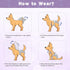 Idepet 3 Pack Female Dog Diapers with Suspender Washable Reusable Doggie Diapers for Small Medium Female Dog in Heat