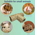 Hamiledyi Nature's Hideaway Hamster Grass Tunnel Toy, Open Entrance Straw House for Guinea Pigs, Hamsters, and Birds