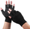 Hariendny Lightweight Men and Women Half-Finger Slip Breathable Fingerless Work Gloves, Fingerless Work