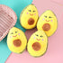 Dog Chew Toy - Squeaky Creative Tough Plush Avocado Shape Tooth Cleaning Chew Toys for Puppy, Small, Medium, Big Dogs,