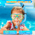 Kids Snorkel Set, Dry Top Snorkeling Gear Combo Set, Diving Snorkel Mask & Swimming Goggles for Youth