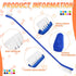 100 Count 10 Potchen Dog Toothbrush Bulk Dual Headed Pet Toothbrush Kit Soft Bristles Long Handle Double Sided for Dog