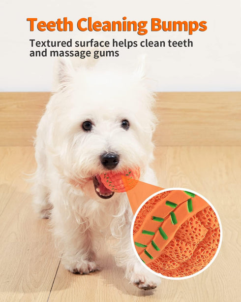 SCHITEC Squeaky Dog Balls, 4 Pack Interactive Latex Rubber Fetch Play Balls for Small Dogs and Puppies