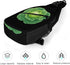 Generic Backpack 38x20cm Lettuce Cabbage Vegetable Leaves Crossbody Sling Bags Travel Chest Bag Casual Shoulder
