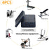 Treadmill Mat Pads, Exercise Equipment Mat with High Density Rubber for Floor Protection, 3.94" x 3.94" x 0.5" (4 PCS)