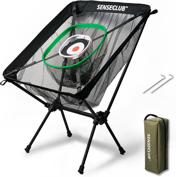 Golf Chipping Net & Floating Chipping Green, Backyard Practice Net with Mat, Outdoor Target with Balls