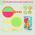 Toss and Catch Game Ball Set - 2024 Upgrade Handheld Sticky & Suction Rackets with 2 Balls, Summer Yard Beach Toys for