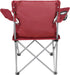 Generic Quad Folding Camp Chair with Cup Holder, Red Portable Outdoor Lawn Chair for Camping, Picnics & Sports